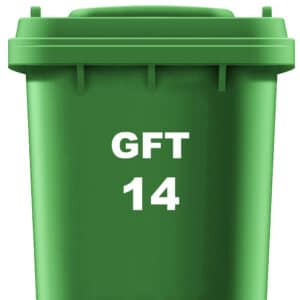 Kliko sticker GFT met huisnummer