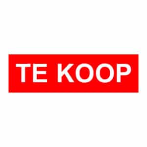 Te koop sticker 1