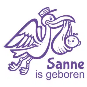 Geboorte raamsticker ooienvaar 01