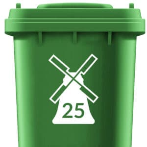 Kliko sticker molen met nummer