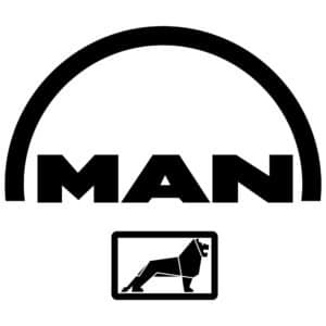 MAN logo sticker