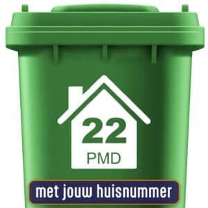 Kliko sticker huis met nummer PMD